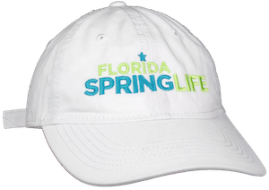 Florida Spring Life Canvas Hat White