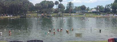 Warm day at Warm Mineral Springs