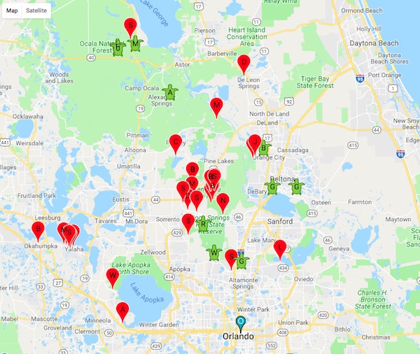 Florida Springs near Orlando