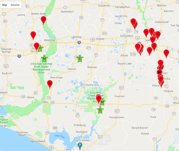 Florida Springs near Panama City