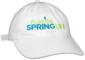 Florida Spring Life Canvas Hat White