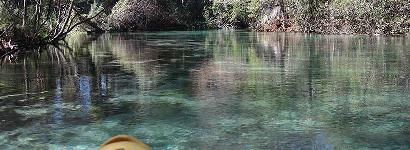 Paddling the Weeki Wachee Spring/River run in December