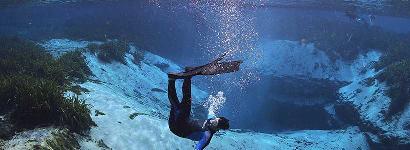 Free Falling Into Th Deep Blue