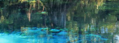 Crystal Clear Green and Blue